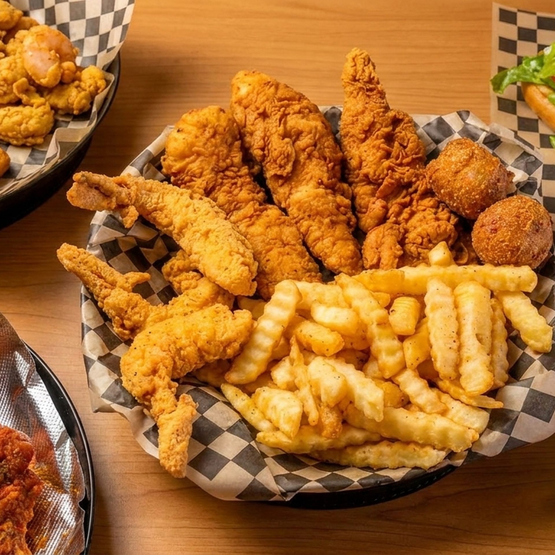 Golden fried, Cajun seasoned — made for Texas